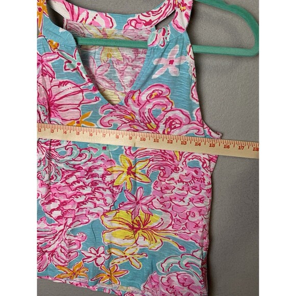 Lilly Pulitzer Top Womans Size Small Multicolor Arya Tank Top Beach Travel - Picture 5 of 7